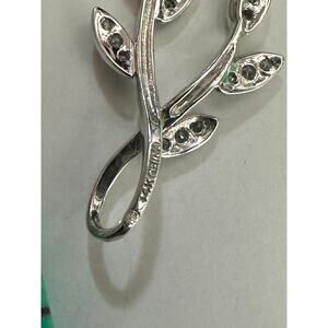 14K white Gold Diamond pendant,